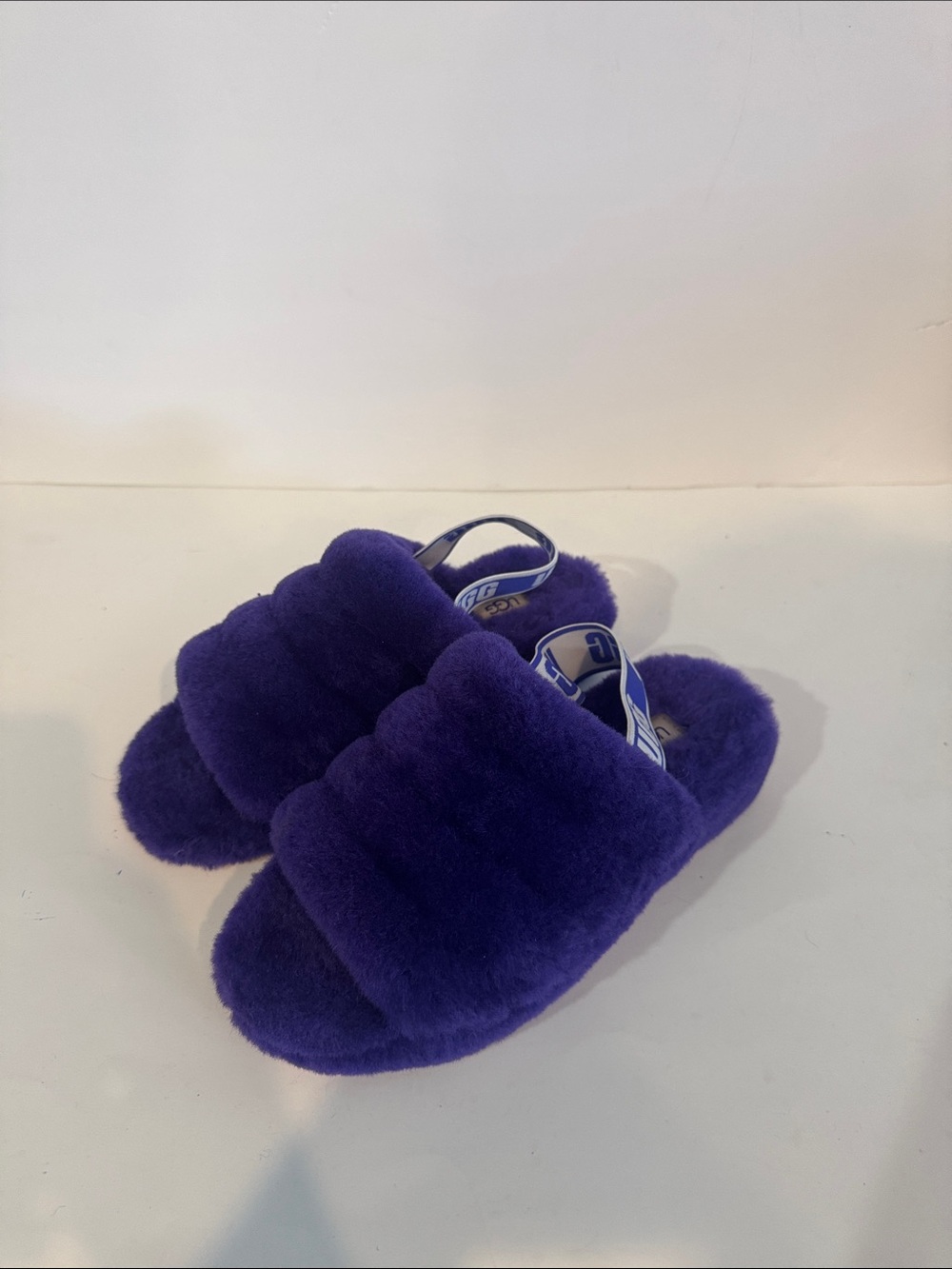 UGG Purple Fuzzy Slippers Sandals